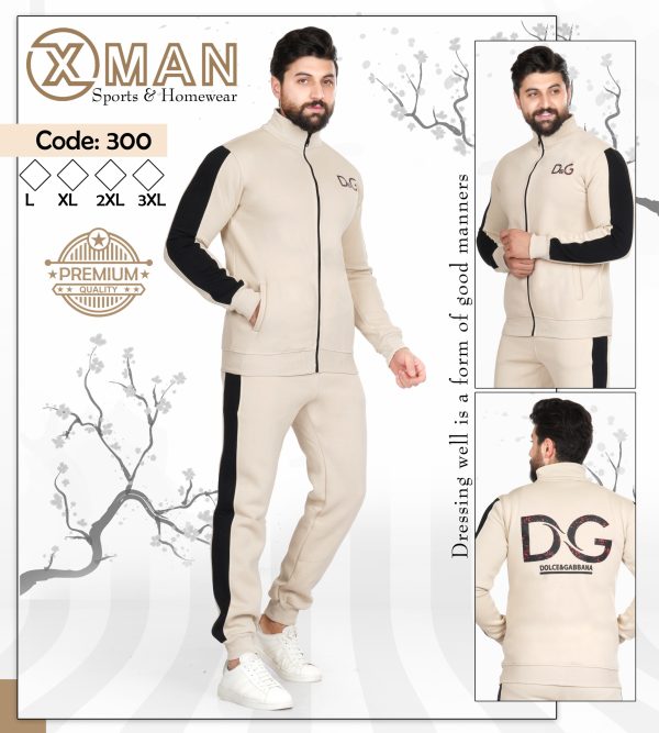 Men's Winter Tracksuit Set (2-Piece) - Premium Cotton Melton - Image 2