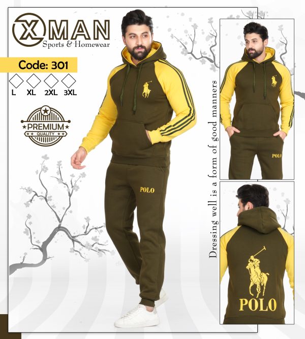 Men's Winter Tracksuit Set (2-Piece) - Premium Cotton Melton - Image 4