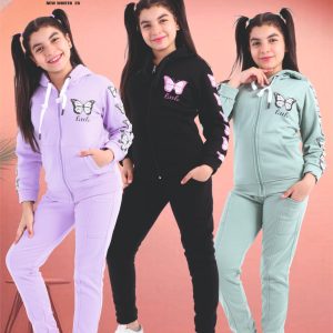 Premium Girls' Winter Tracksuit Collection - Dozen (12 Pieces)
