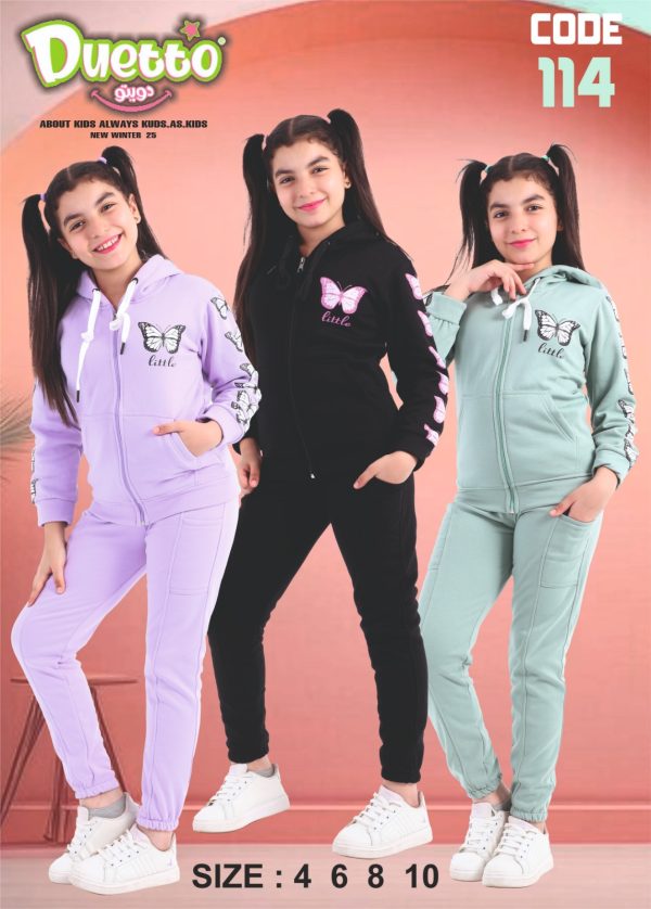 Premium Girls' Winter Tracksuit Collection - Dozen (12 Pieces)